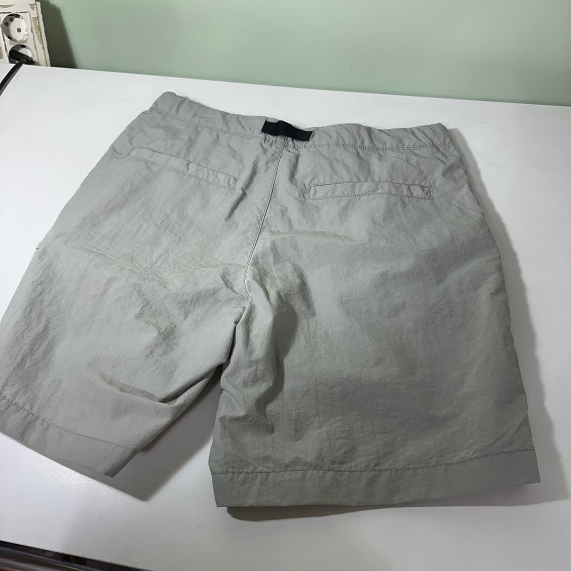 S 유니클로 워시드그레이 밴딩 반바지 나일론쇼츠 상품이미지3