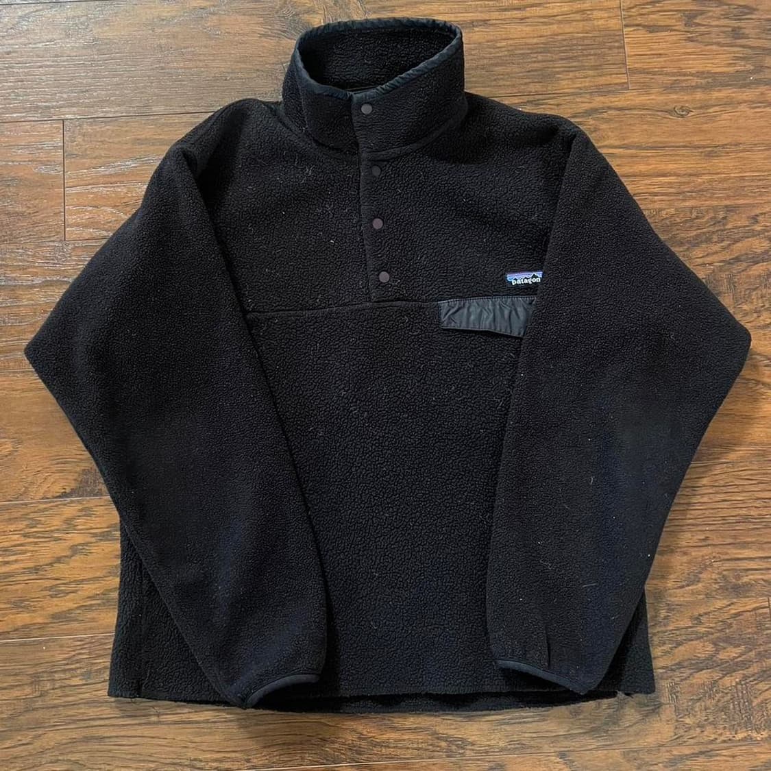 13FW 파타고니아 클래식 신칠라 스냅-티 플리스 풀오버 블랙 상품이미지1