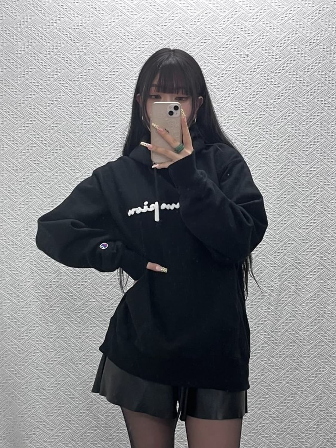 챔피온 리버스위브 올드스쿨 스펠로고 후드티 L C09940 상품이미지1