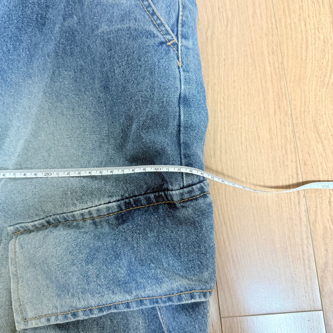 카고 와이드 데님 팬츠 상품이미지10