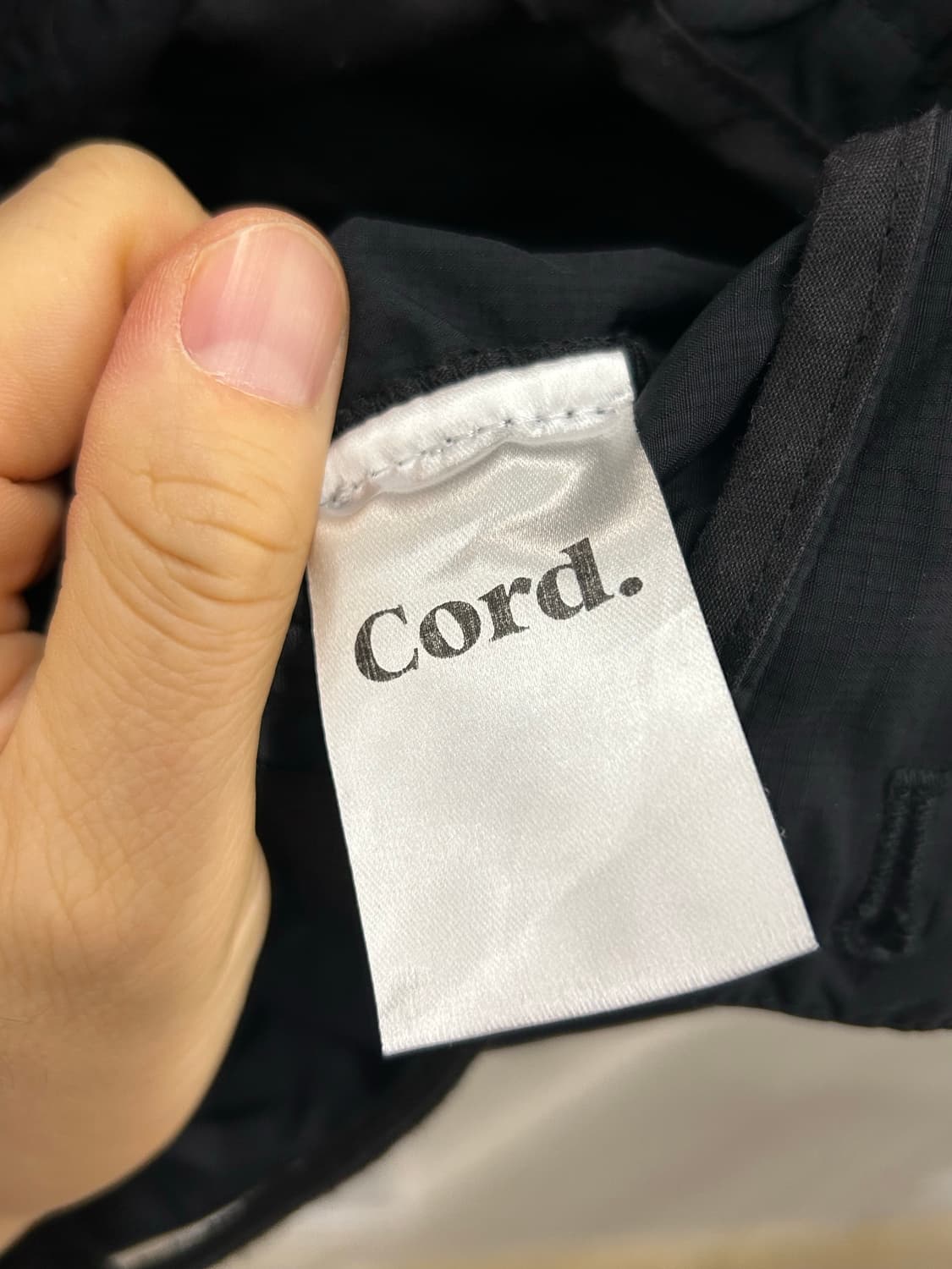 Cord 블랙 드로우스트링 카고 바지 상품이미지7
