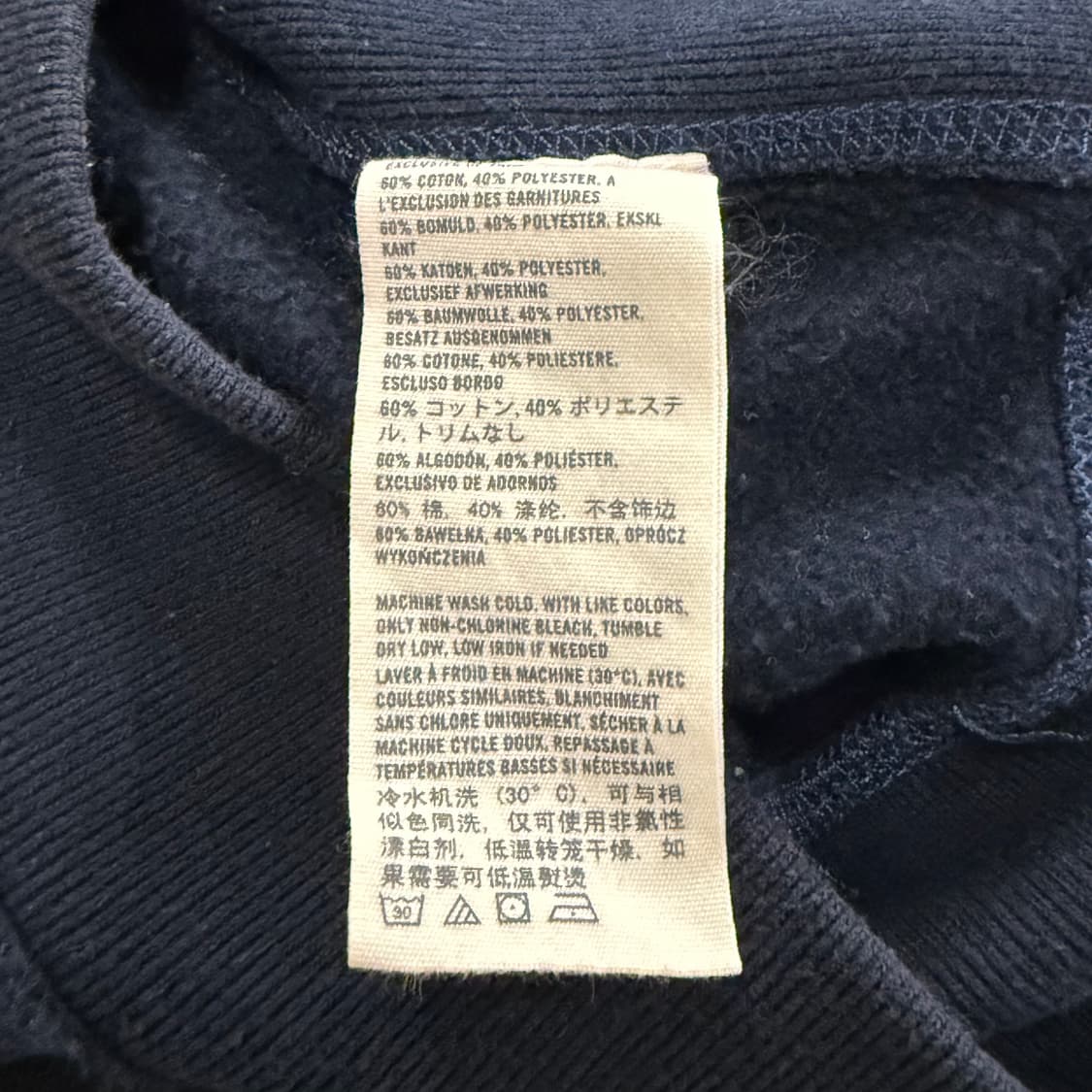 아베크롬비 네이비 스티치 후드집업 상품이미지6