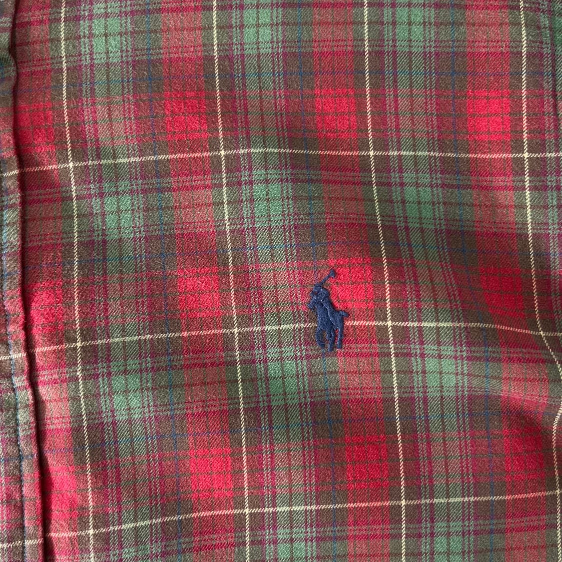 100 폴로랄프로렌 빈티지 체크 코튼 셔츠 상품이미지3