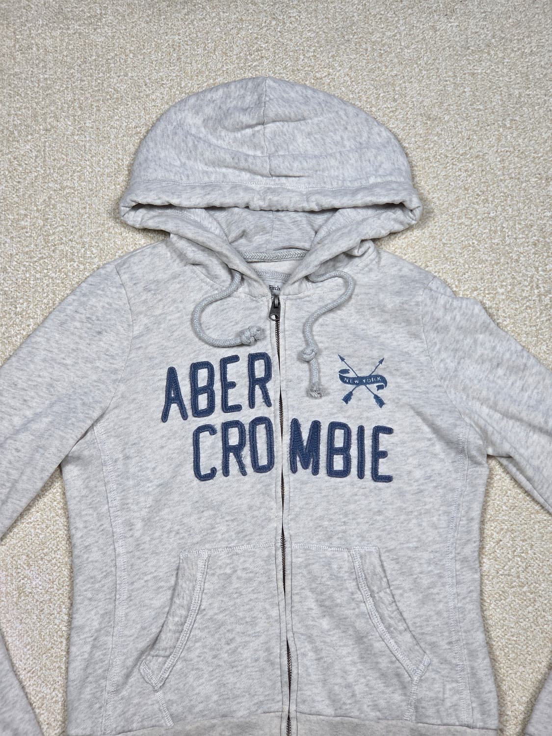 [아베크롬비] 빅로고 아플리케 후드 집업 | A00165 상품이미지2