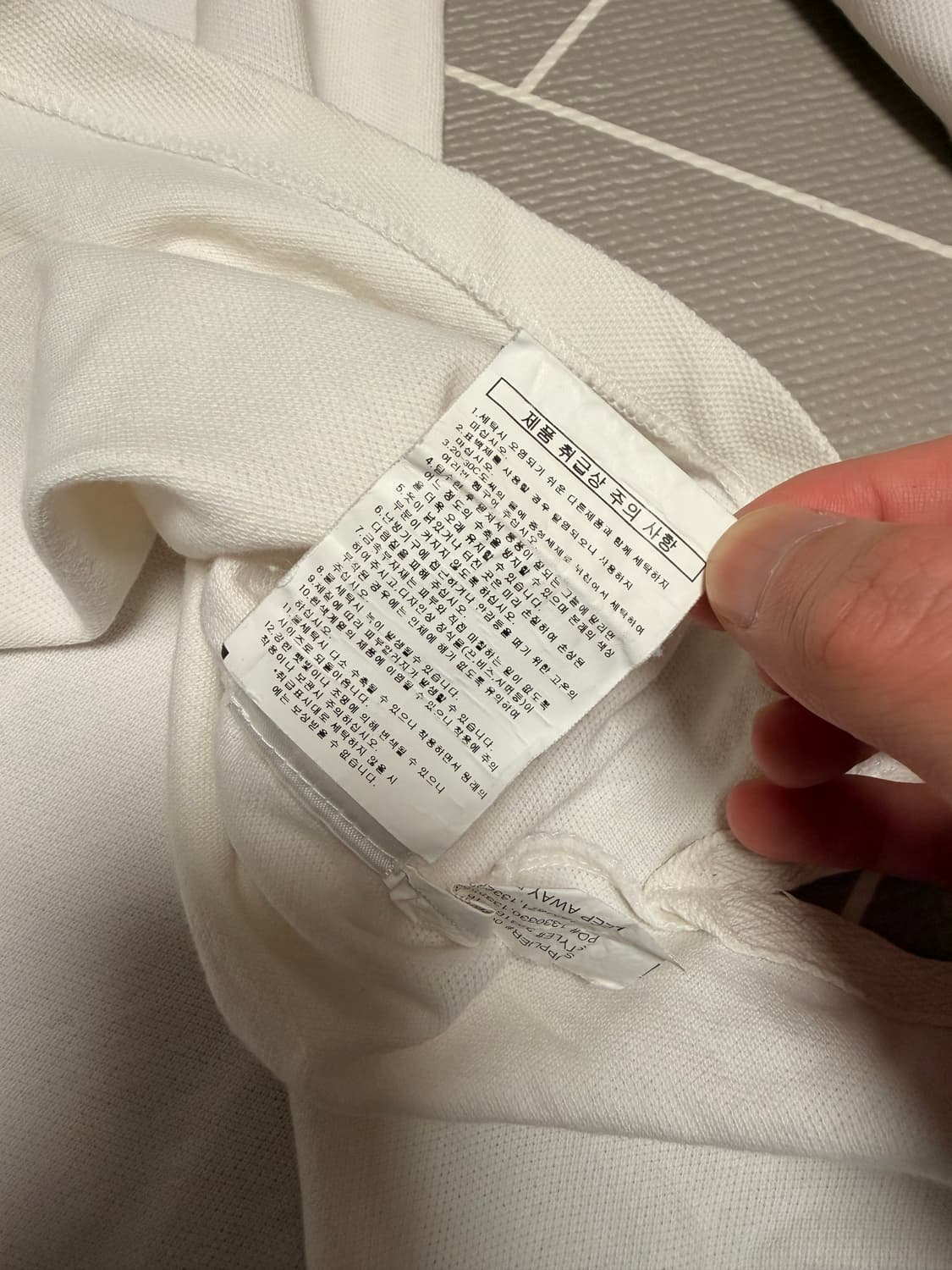 폴로 빅포니 긴팔 럭비티 화이트 상품이미지6