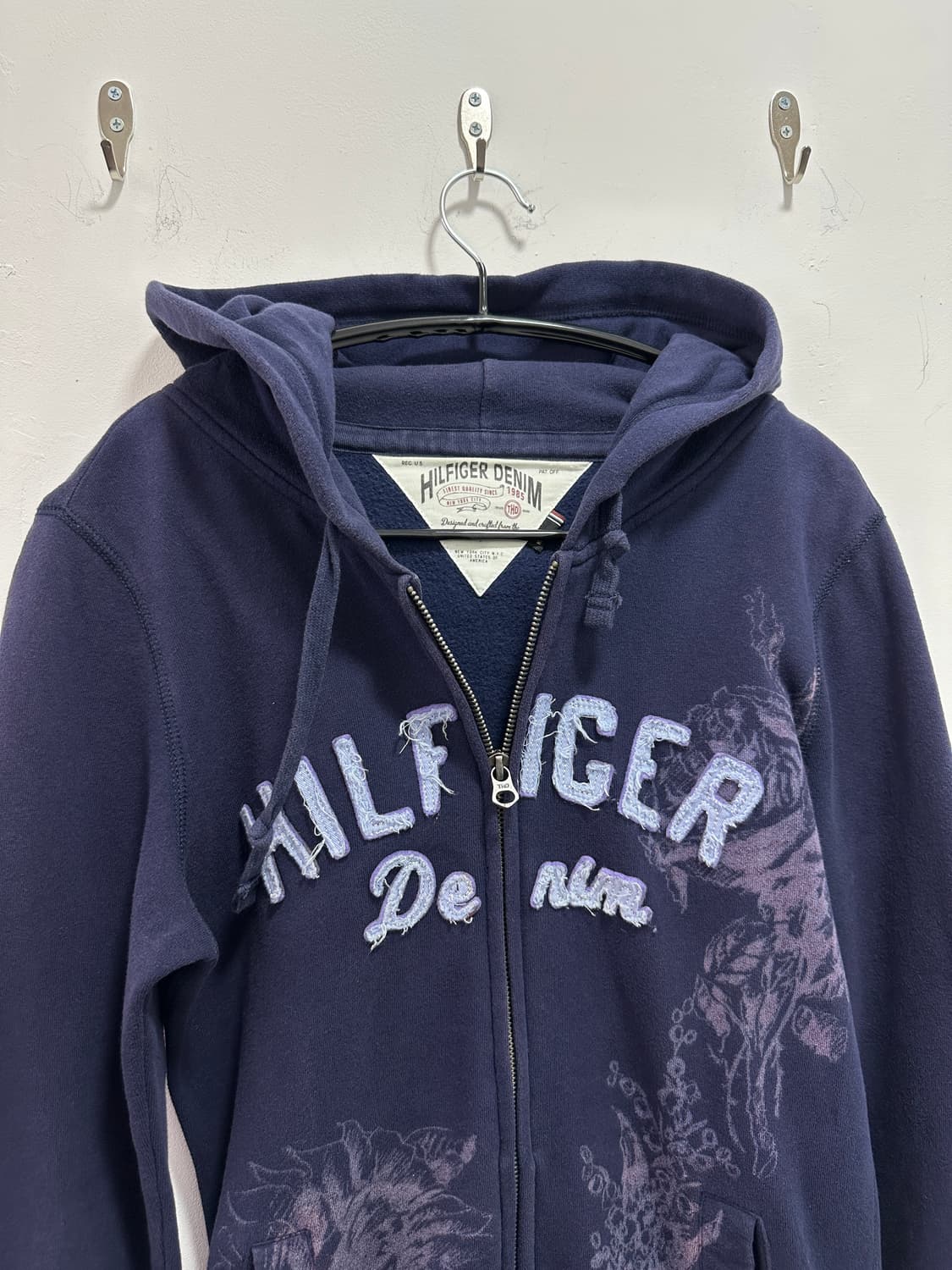 Tommy Hilfiger denim grunge purple hood 상품이미지4