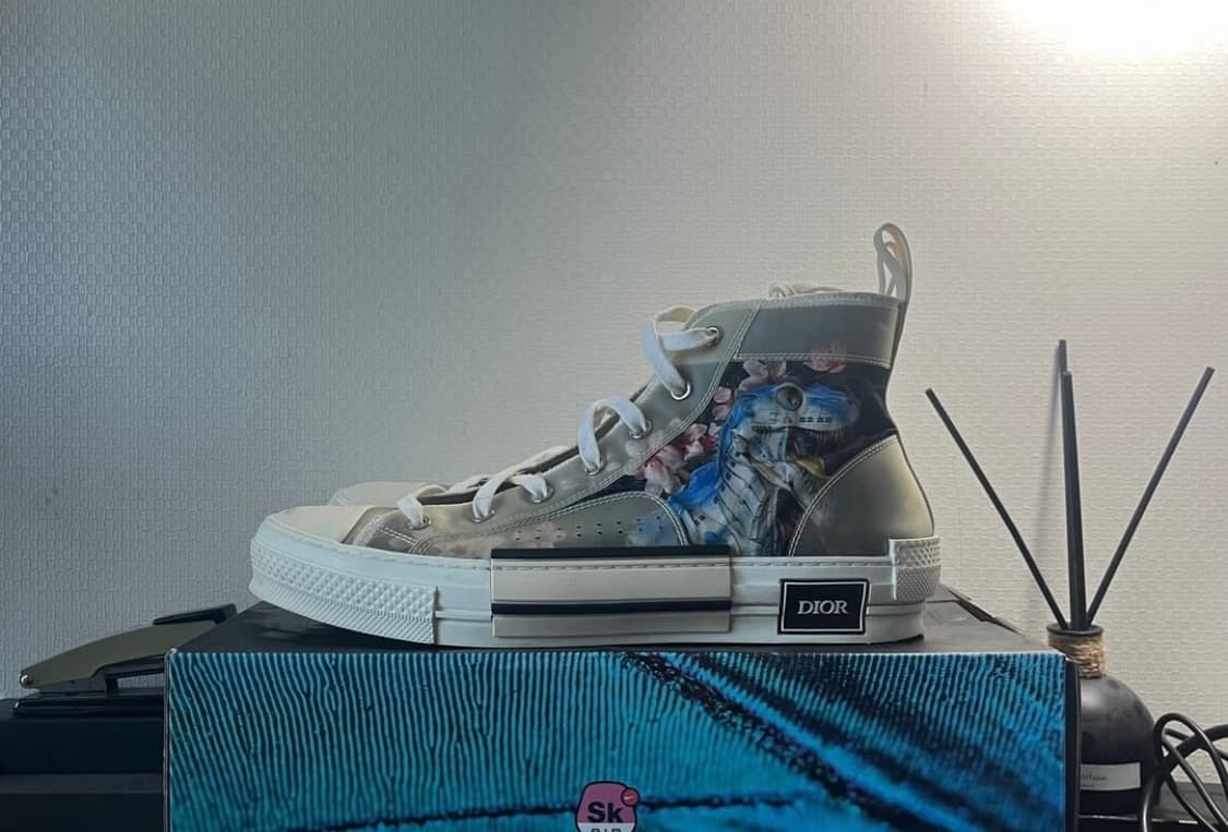 [한정판] 디올 B23 하이탑 스니커즈 43 / 플로럴 씨호스 / 정품 상품이미지1