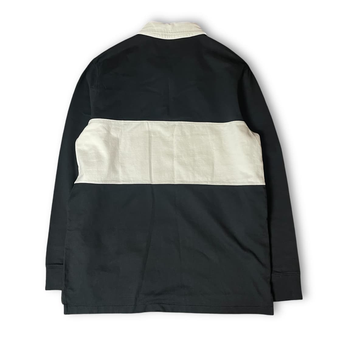 리바이스 블랙 화이트 단가라 카라 맨투맨 L 상품이미지2