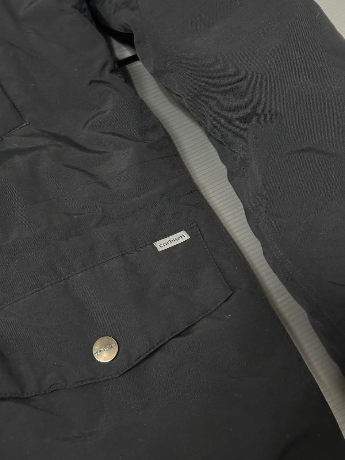 칼하트 점퍼 패딩 블랙 S 상품이미지4