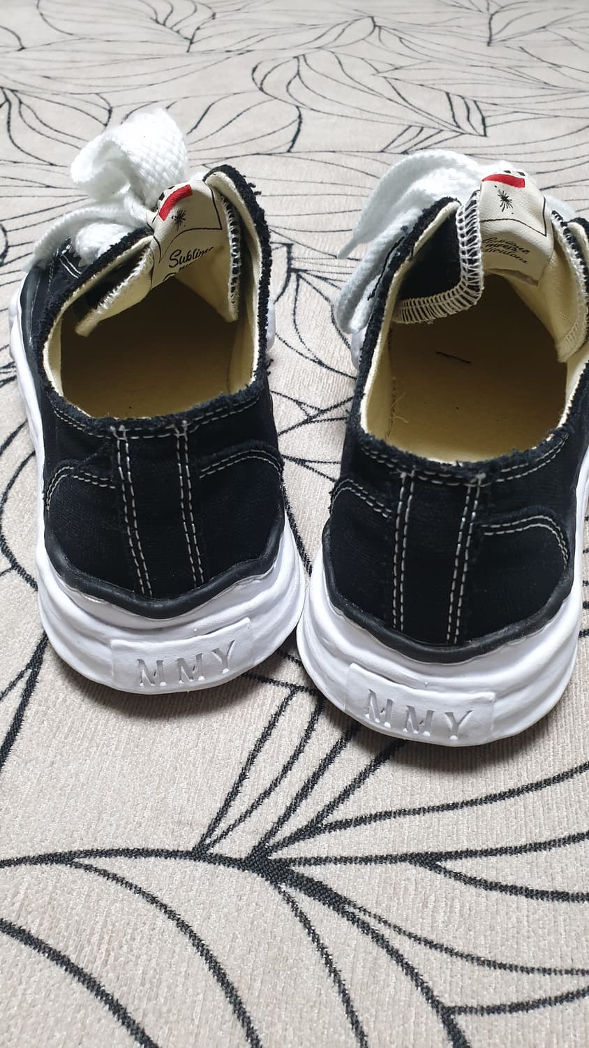 미하라 야스히로 피터슨 OG 솔 캔버스 로우  블랙 39 250 상품이미지7