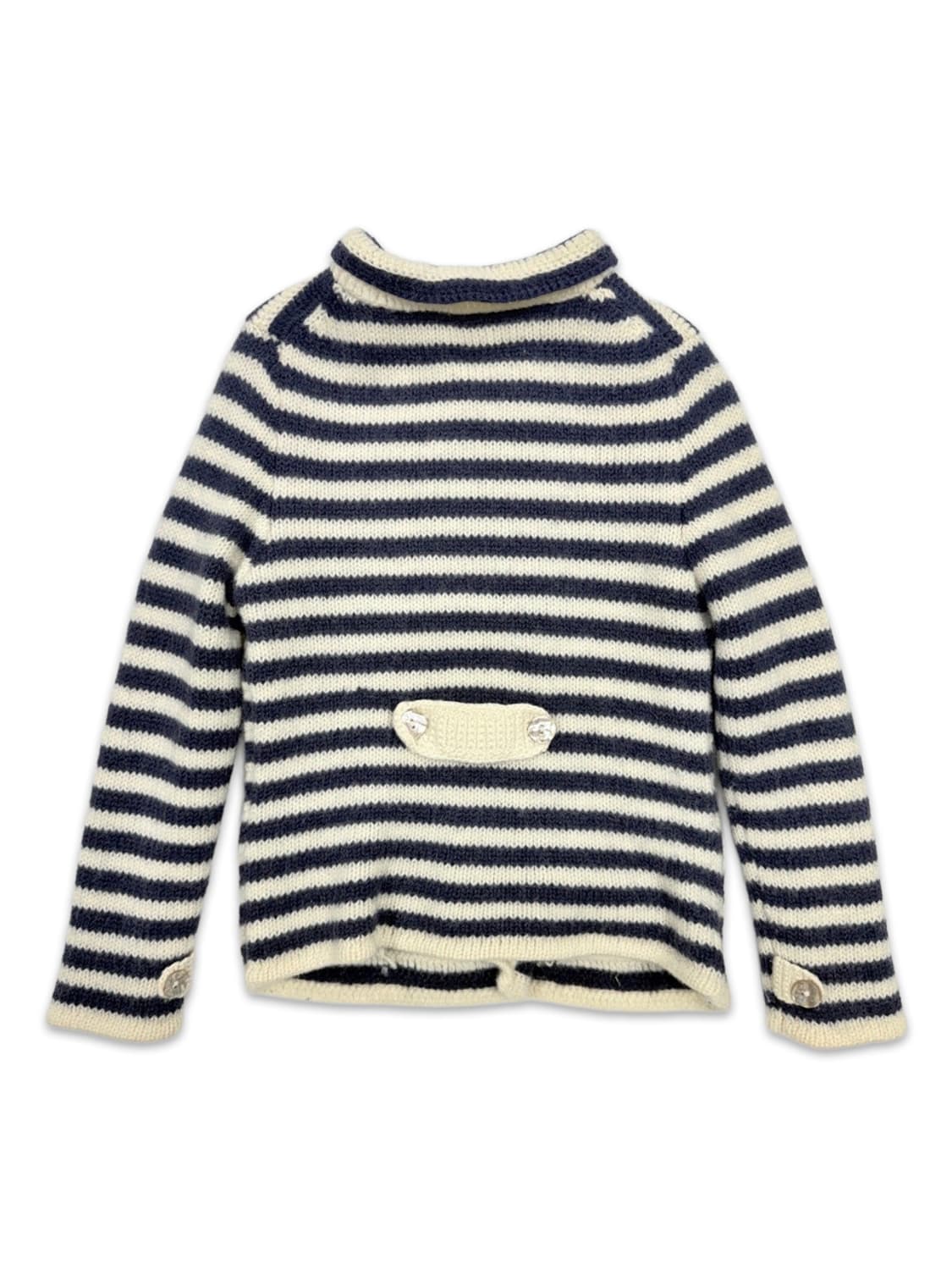 빈티지 스트라이프 모리 니트 더블 자켓 상품이미지4