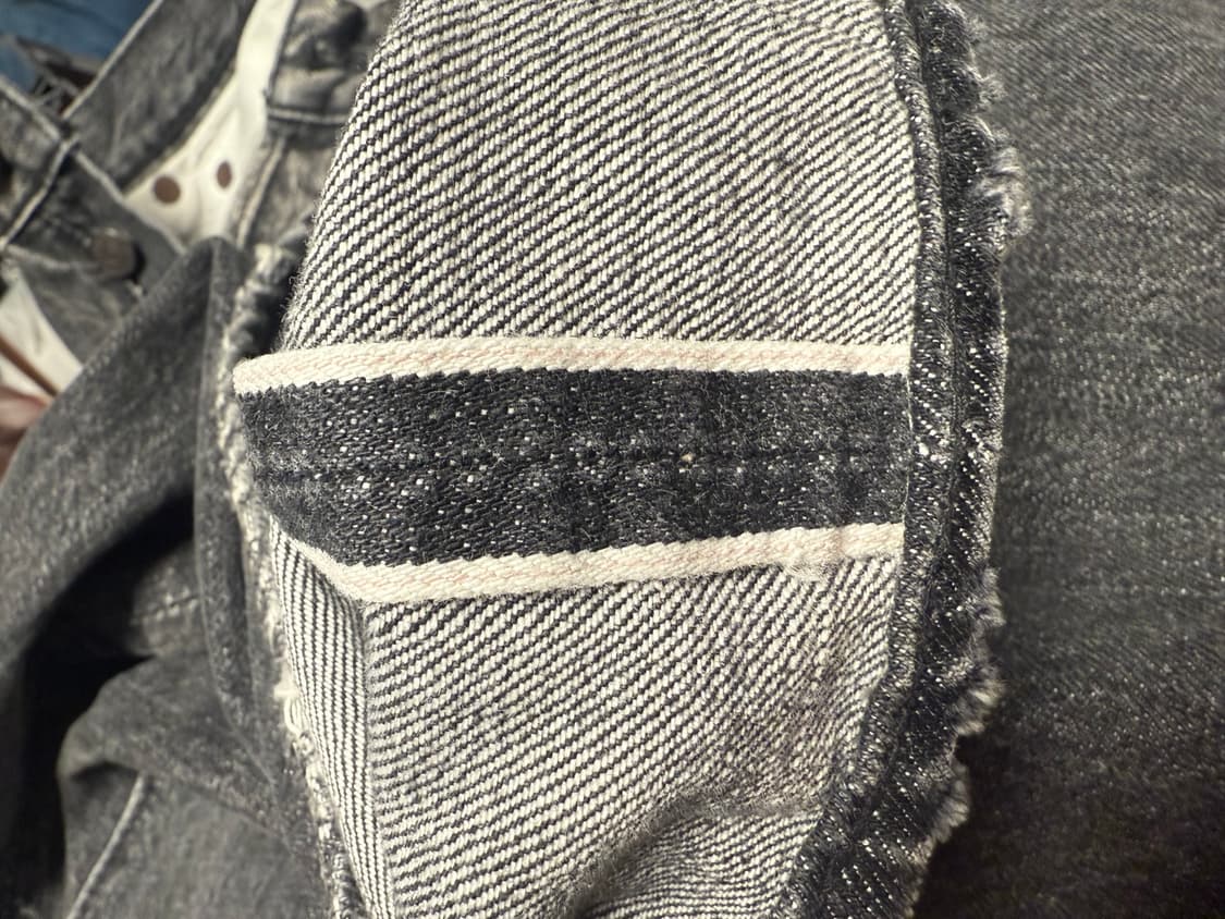 풀카운트 0105 다트포드 블랙 한정판 34 와이드 청바지 상품이미지6