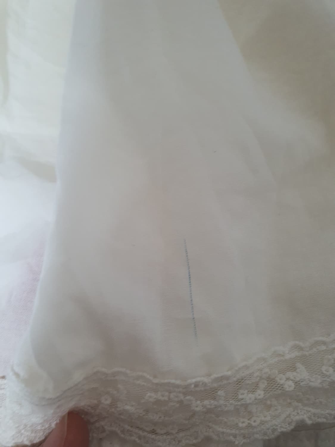 [핸드메이드] 화이트 레이스 캉캉 롱 스커트 속치마 상품이미지5