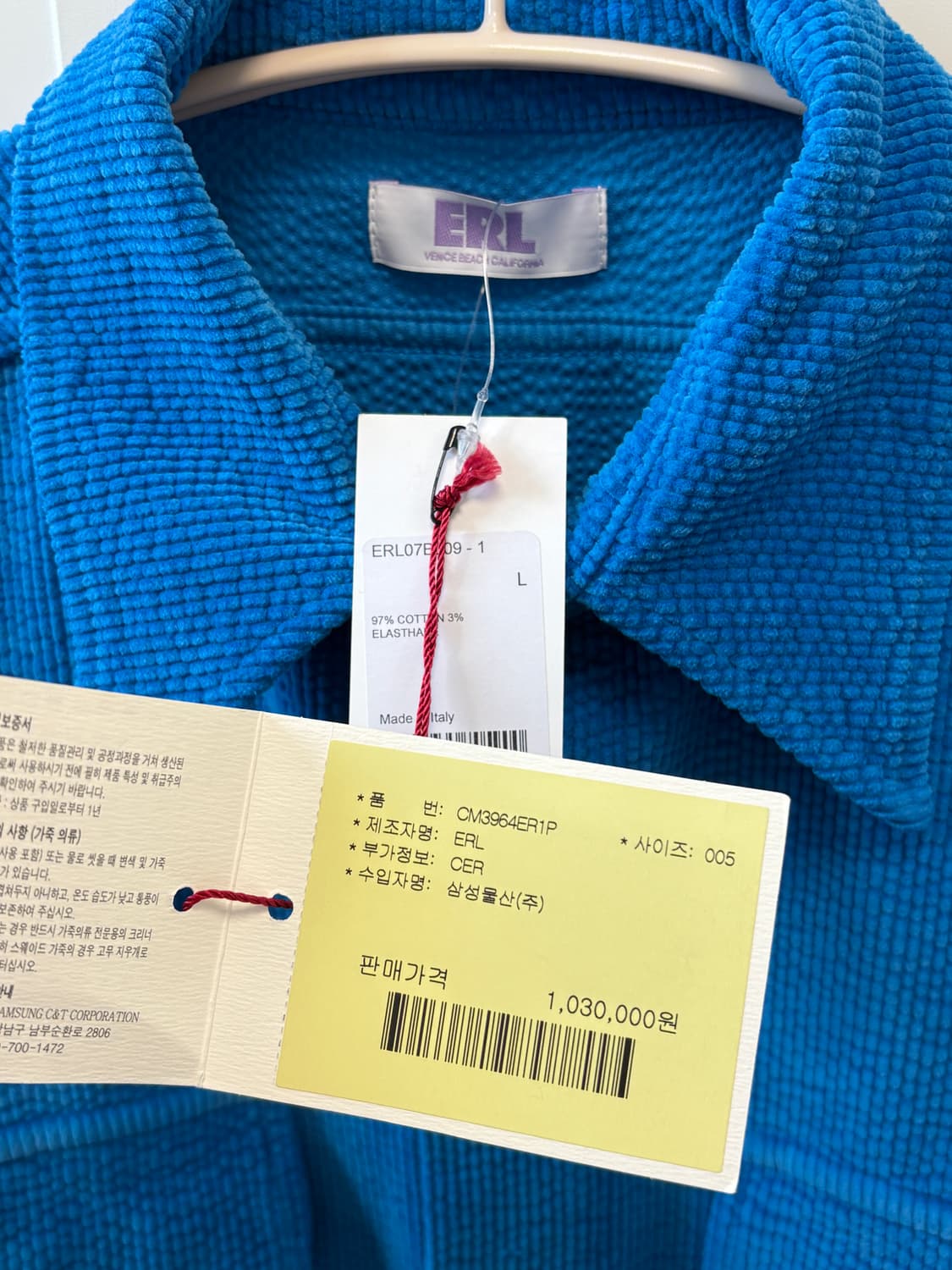 ERL 프린팅  코듀로이 셔츠(L) 상품이미지3