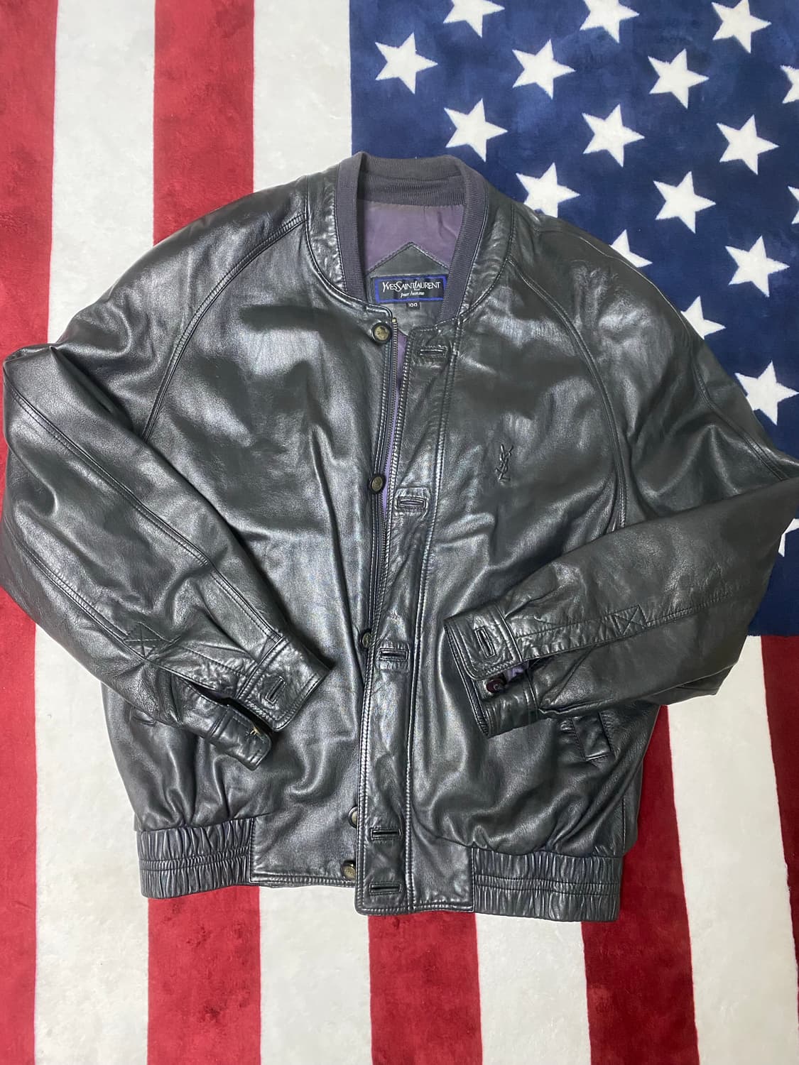 90s 입생로랑 양가죽 자켓 상품이미지1