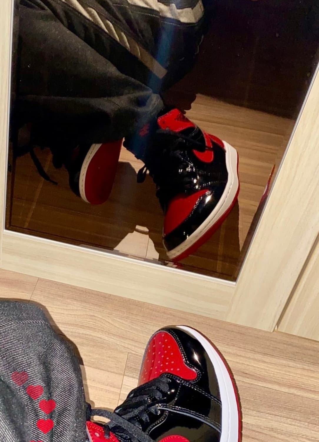 조던1 레트로 하이 OG 페이턴트 브레드 상품이미지2