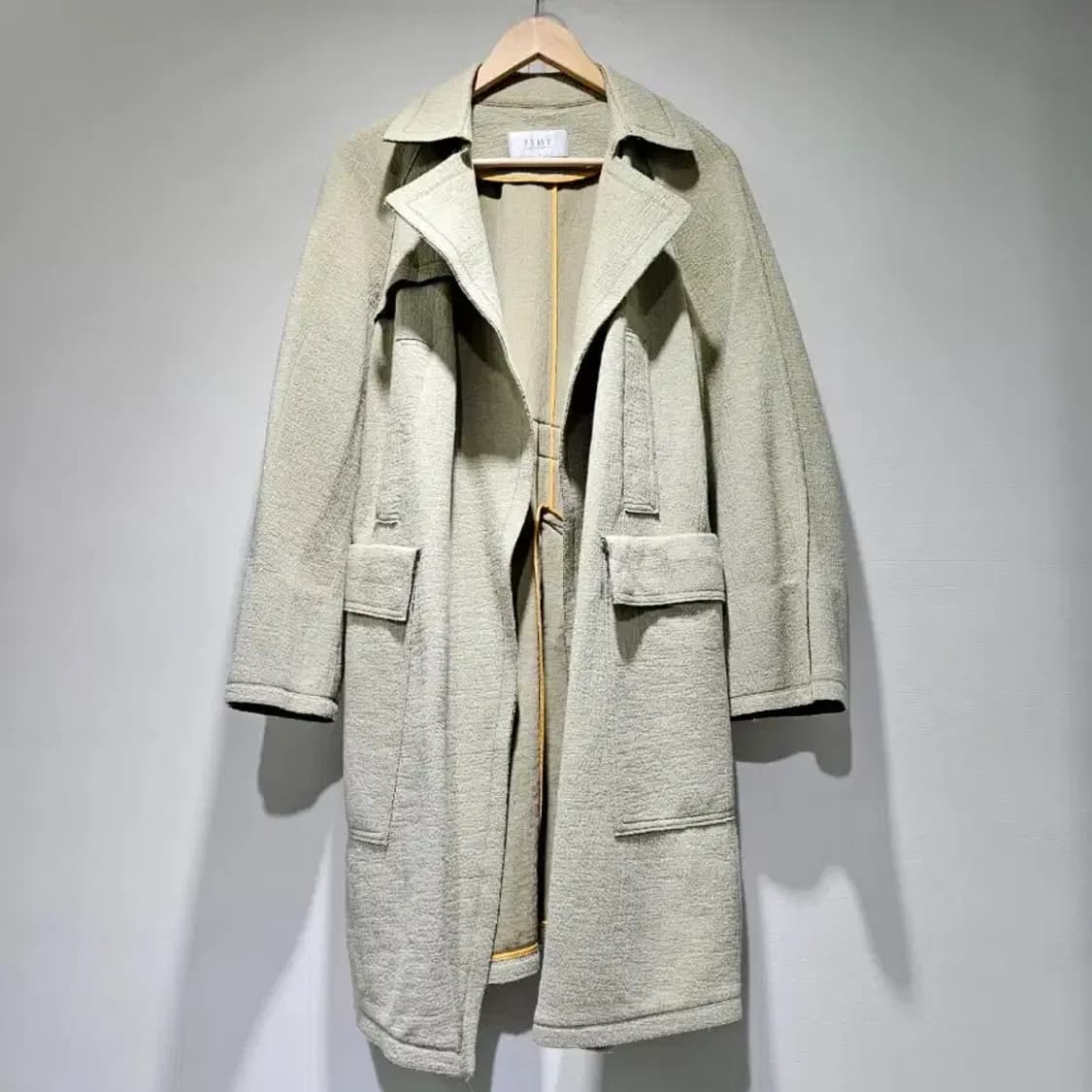 타임(TIME) 린넨 혼방 오버핏 로브 코트 ~66 상품이미지6