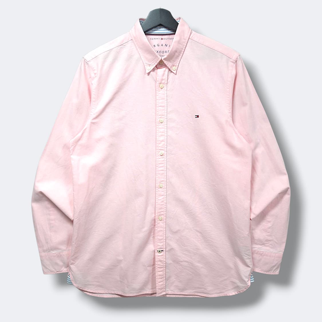 [L] 타미힐피거 핑크 오가닉 옥스포드 긴팔셔츠 상품이미지1