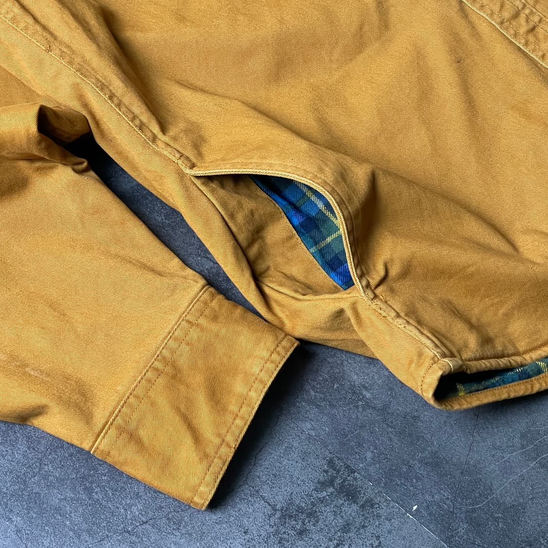 LANDS' END 빈티지 카멜 플란넬 셔츠자켓 A00442 상품이미지5