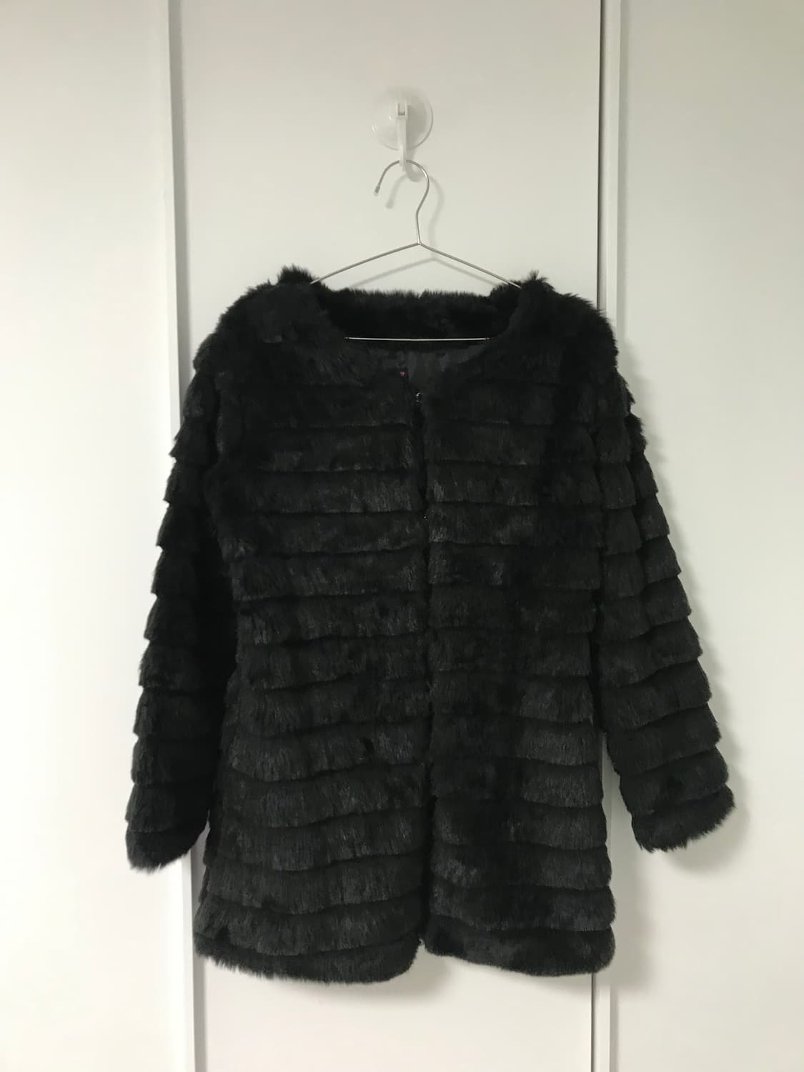 vintage black fur jacket 상품이미지6