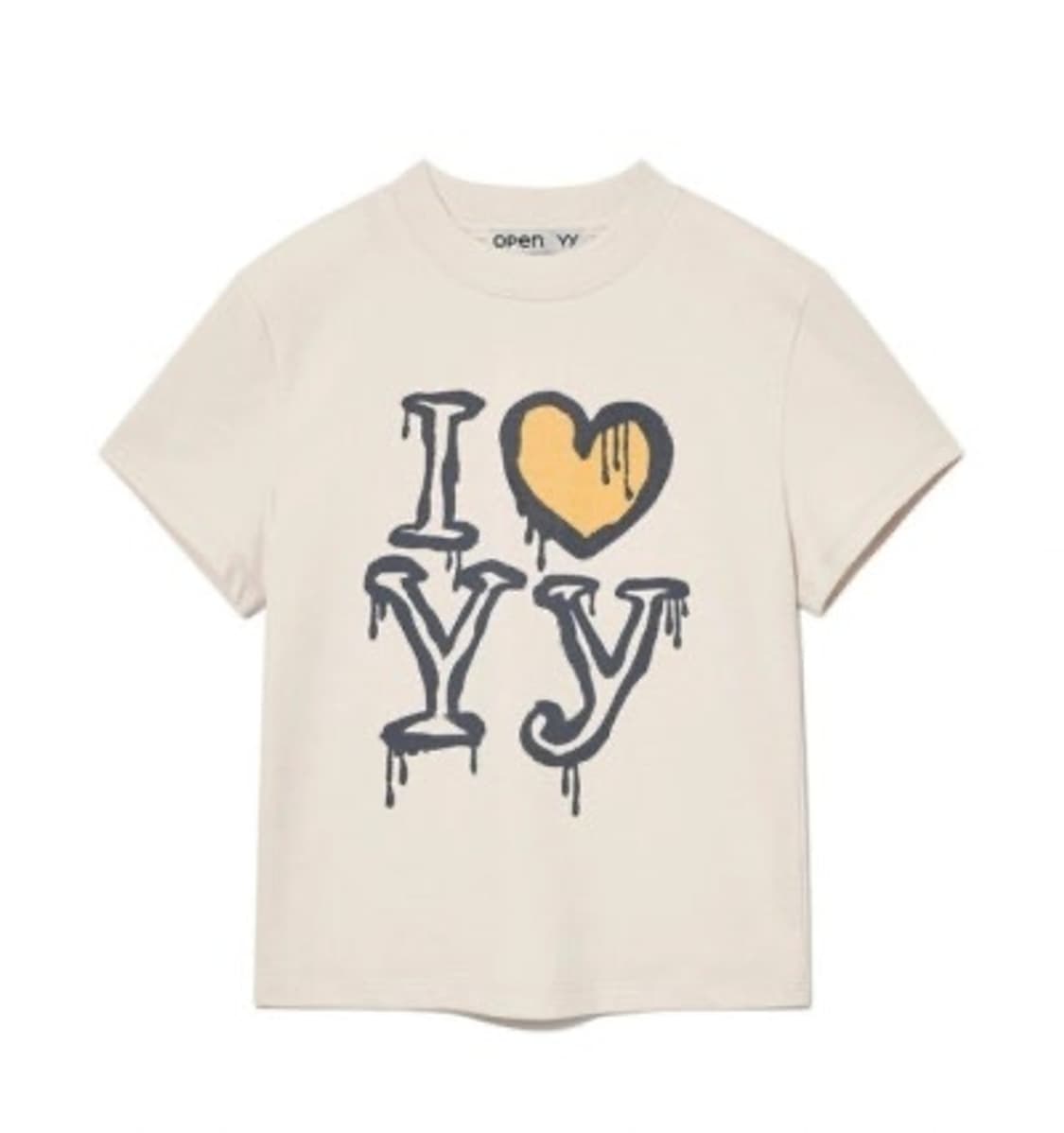 openyy 오픈와이와이 i love yy tee 크롭티 상품이미지2