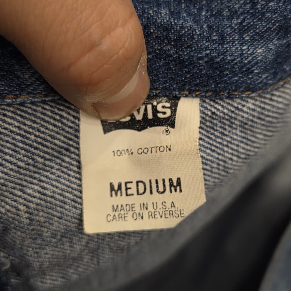 90s 리바이스 70598 4891 데님 자켓 상품이미지4