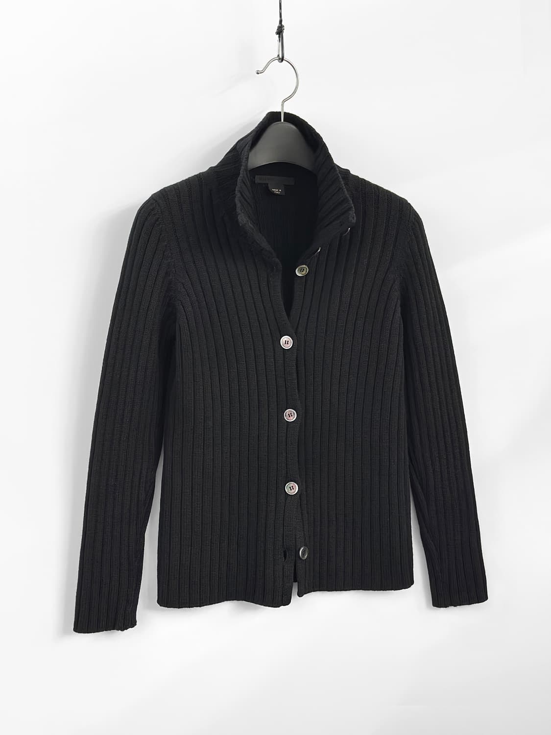 90~00s 빈티지 헬무트 랭 리브 니트 하이넥 가디건 상품이미지3