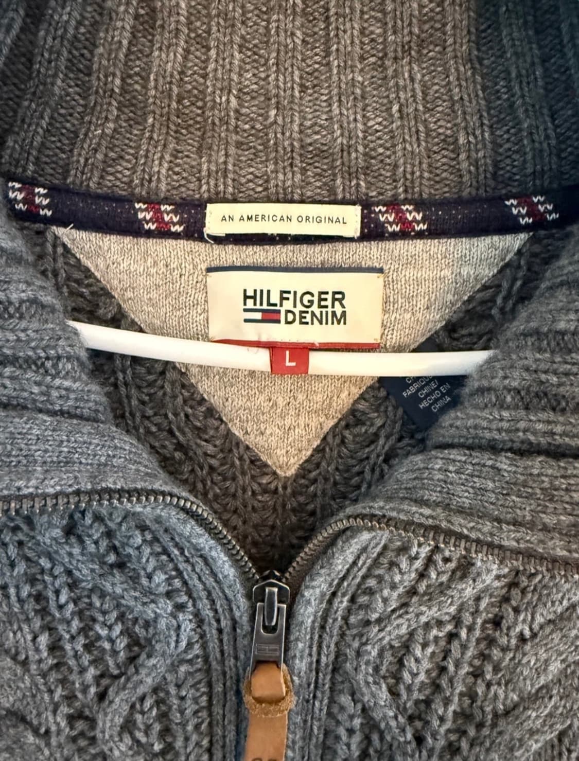 타미힐피거 케이블 니트 집업 가디건  상품이미지3