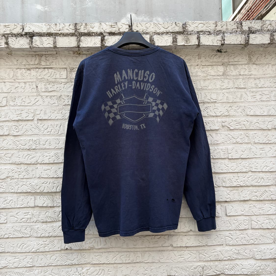 🇲🇽 00s 할리 데이비슨 Mancuso 포켓 롱슬리브 상품이미지2