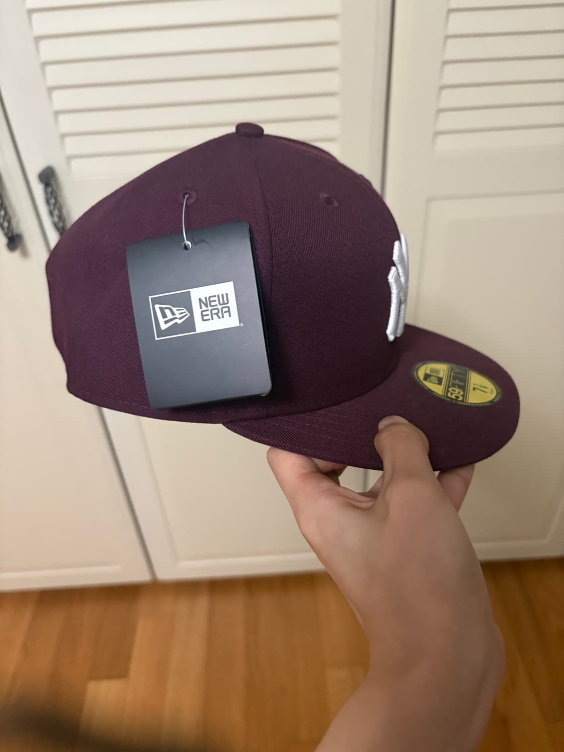 뉴에라 양키스 버건디 캡 7 7/8 새제품 상품이미지2