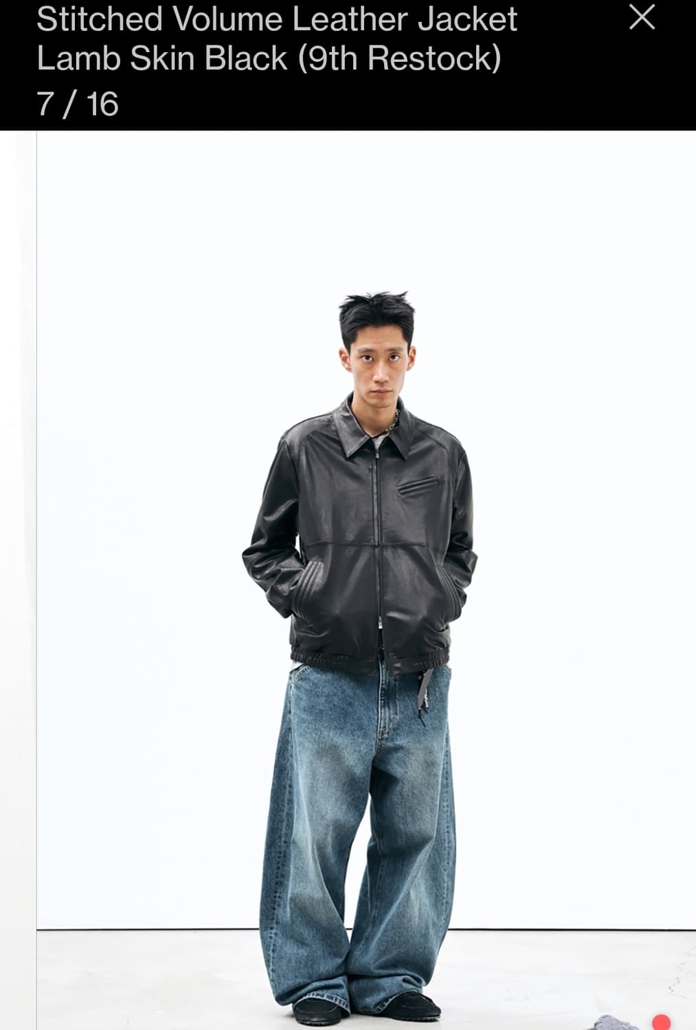 해칭룸 볼륨 스티치자켓 3사이즈 새상품 상품이미지1