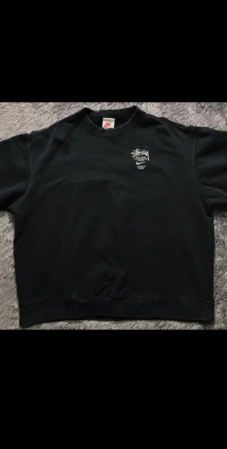 [[XL, 공용] 나이키x스투시(NIKExSTUSSY) NRG 맨투맨 상품이미지1