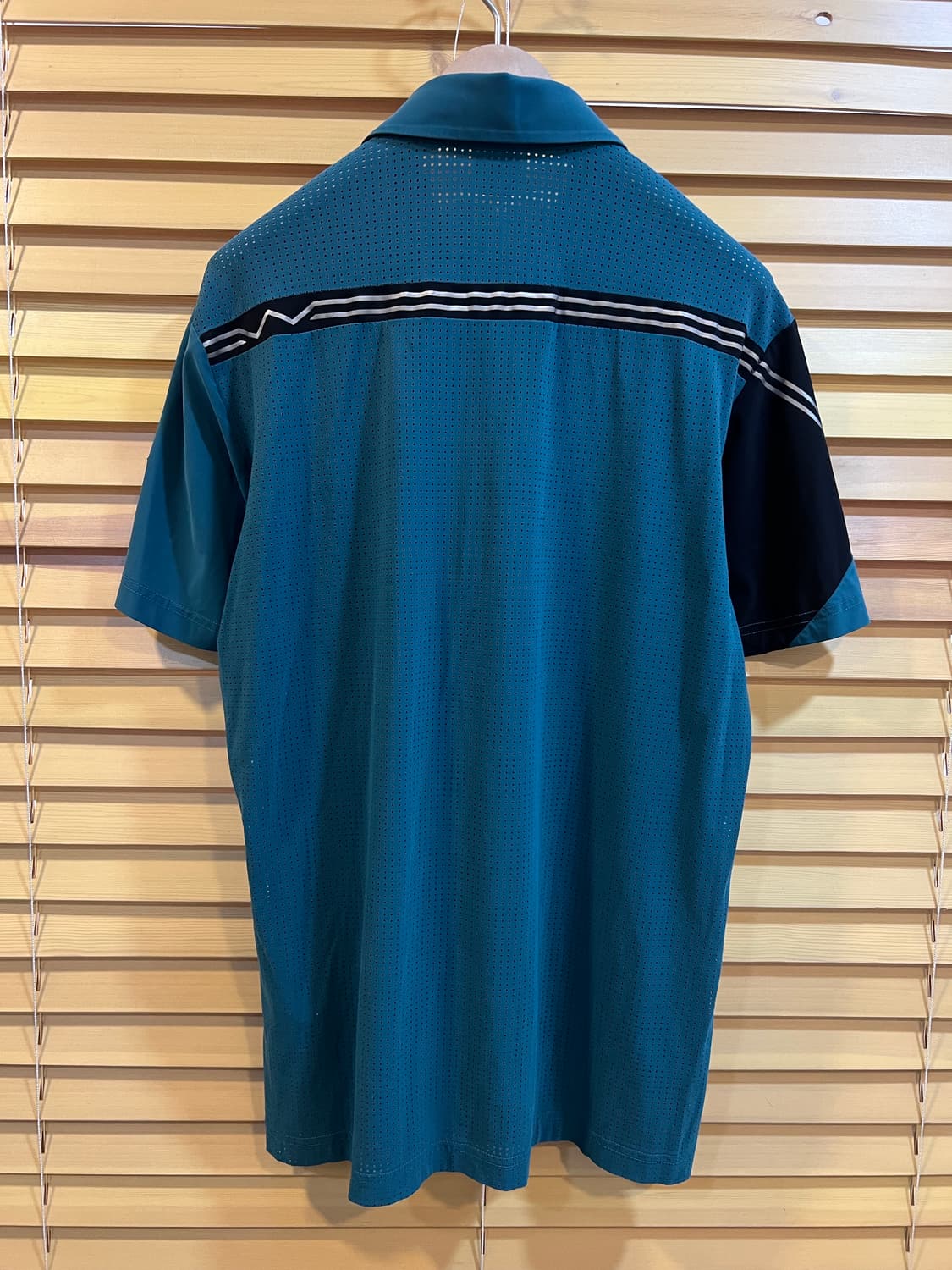 와이드앵글 남성 청록 기능성반팔티셔츠 골프티셔츠 상품이미지3