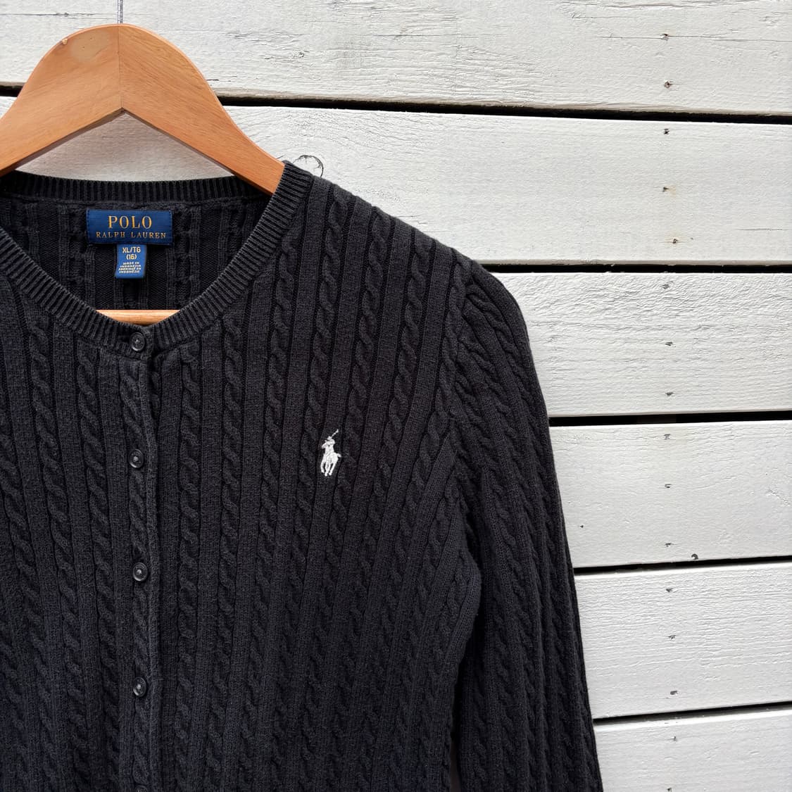 Polo 폴로 케이블 꽈배기 니트 가디건 상품이미지3