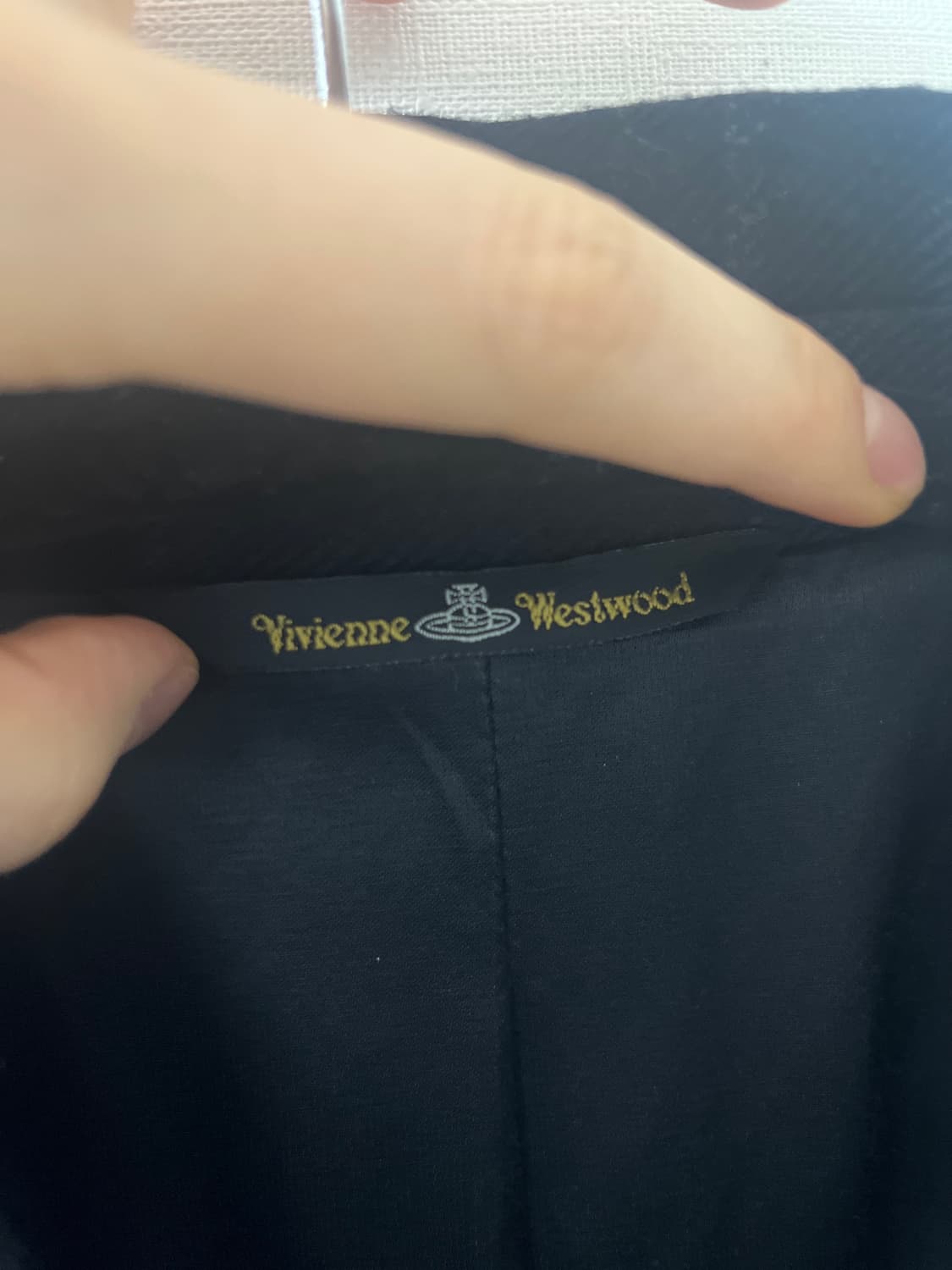 비비안웨스트우드 롱코트 새상품급 스트라이프 네이비 상품이미지3