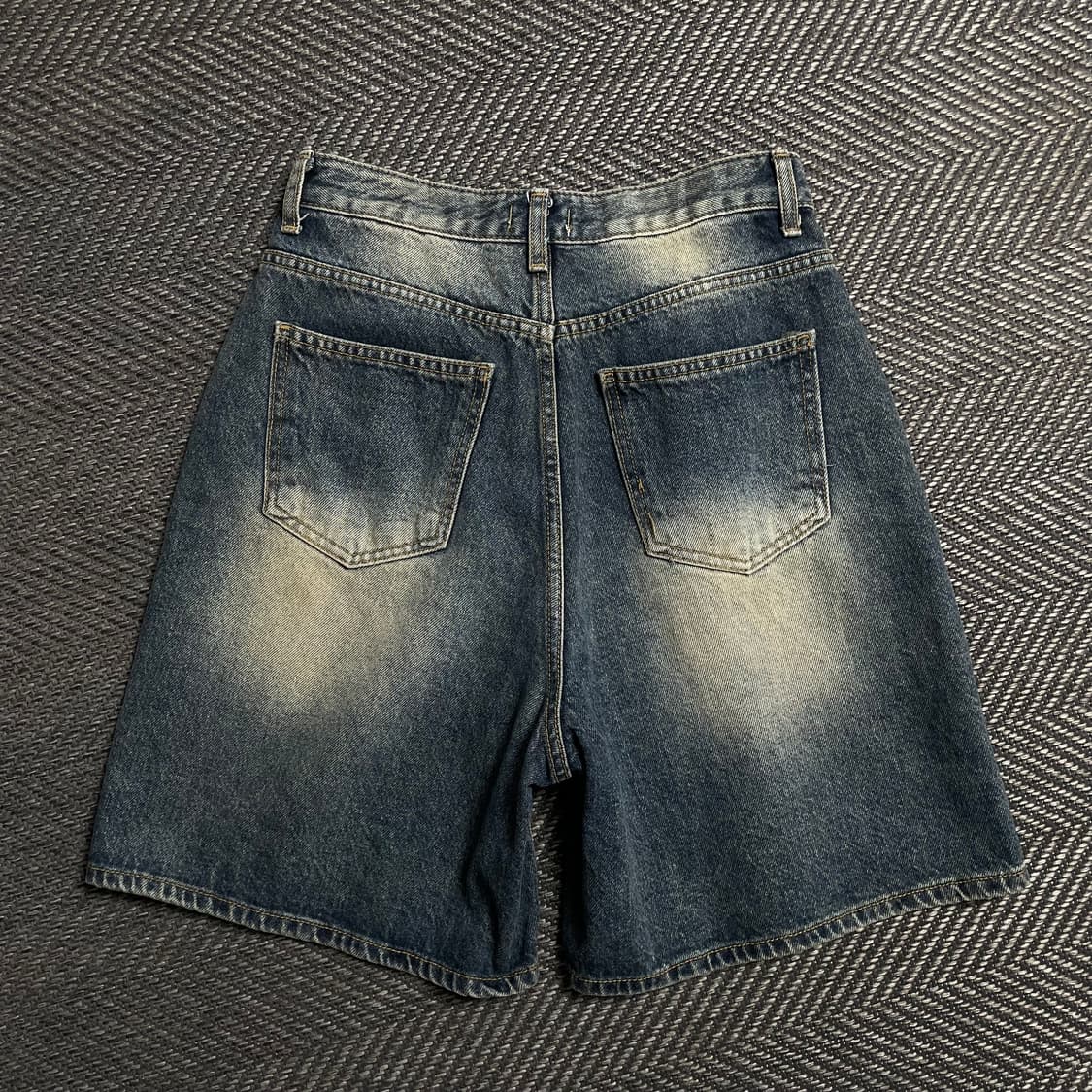 JJIM 빈티지 워싱 데님 버뮤다 팬츠o 5693 상품이미지4