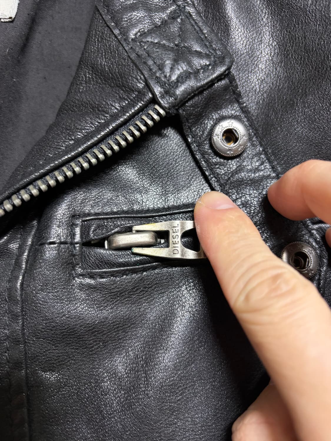 디젤 양가죽 라이더 자켓 상품이미지5