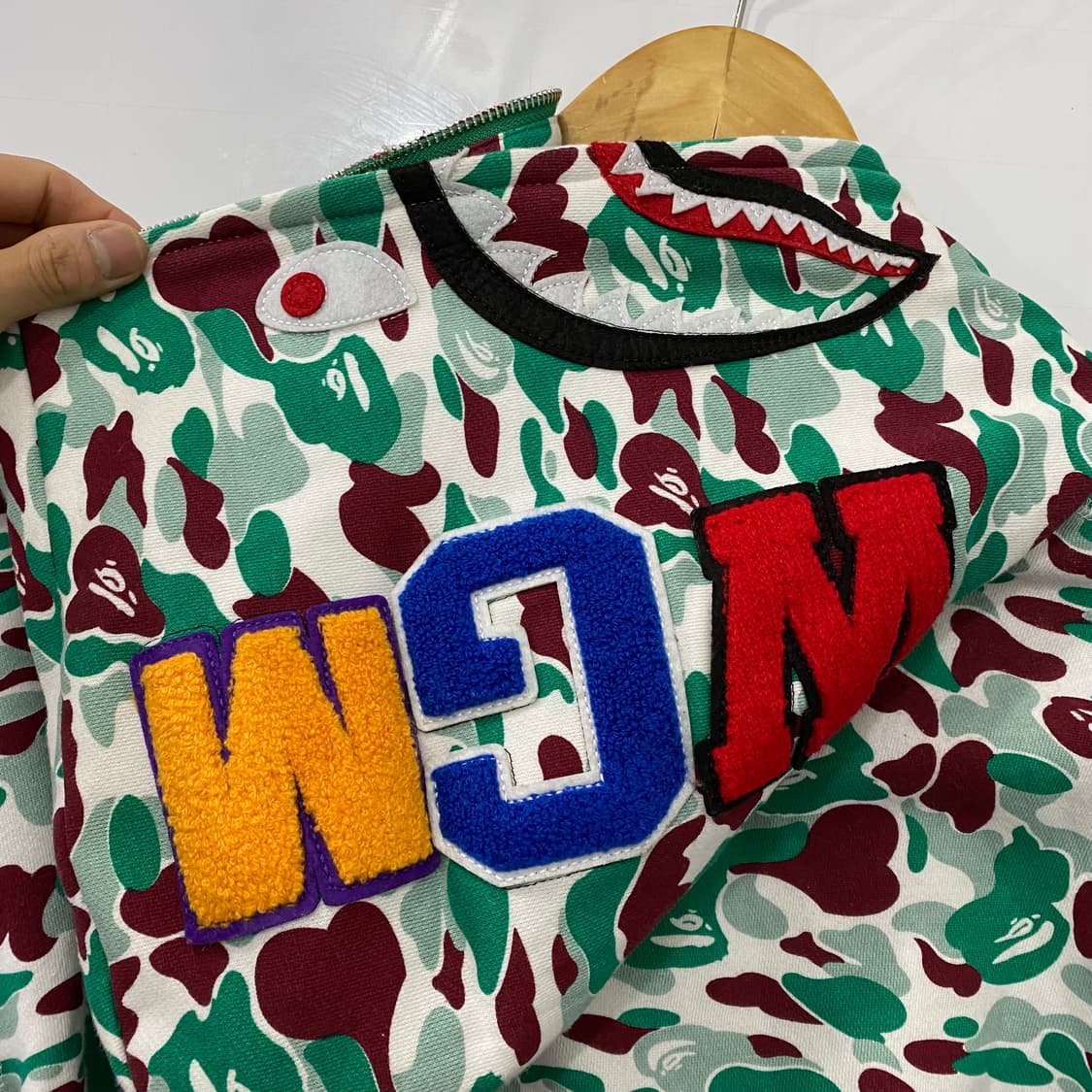 베이프 WGM샤크 후드집업(3XL) 상품이미지9