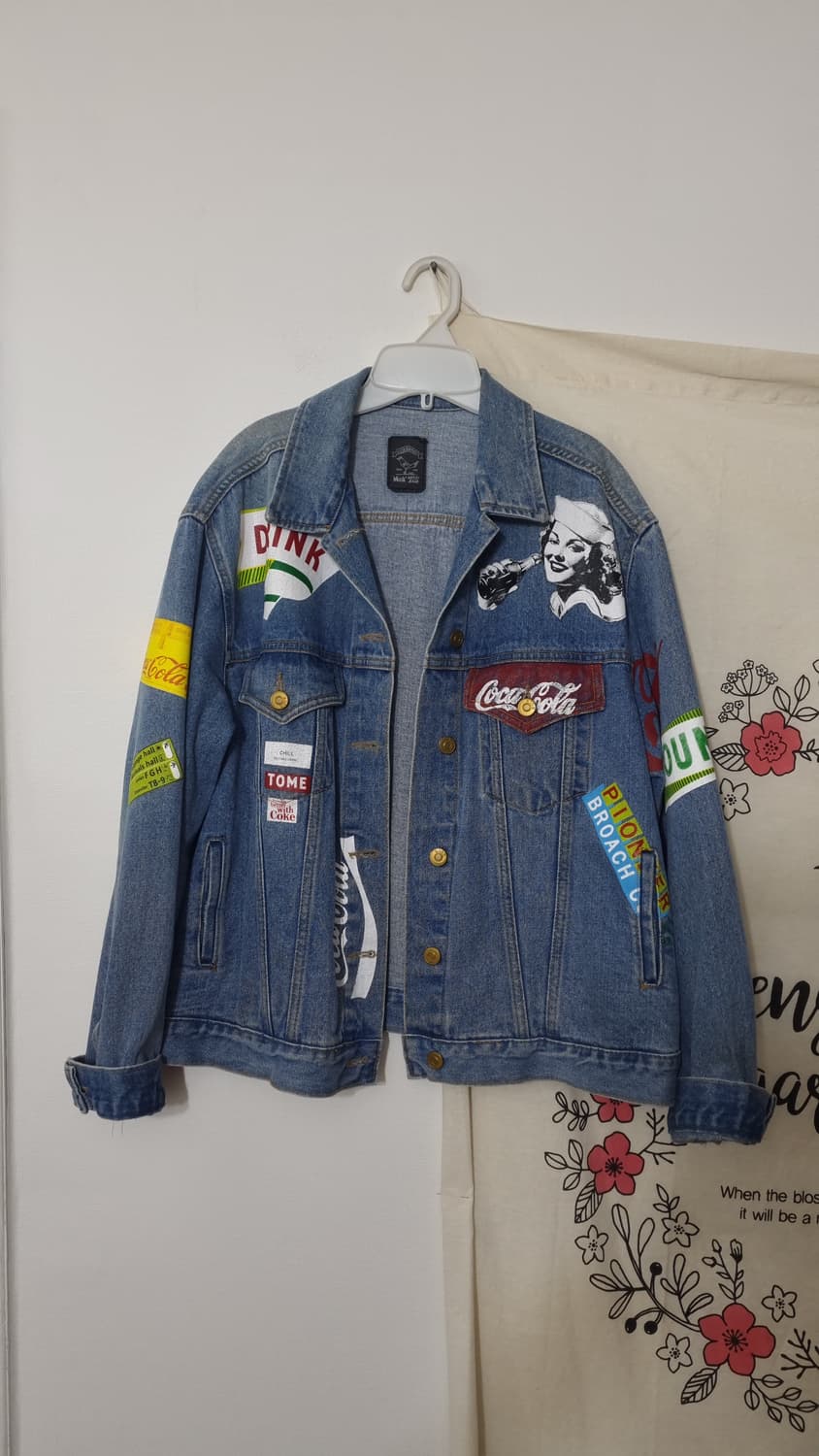 Mock Artist JEANS 패치 프린팅 청자켓F 상품이미지1