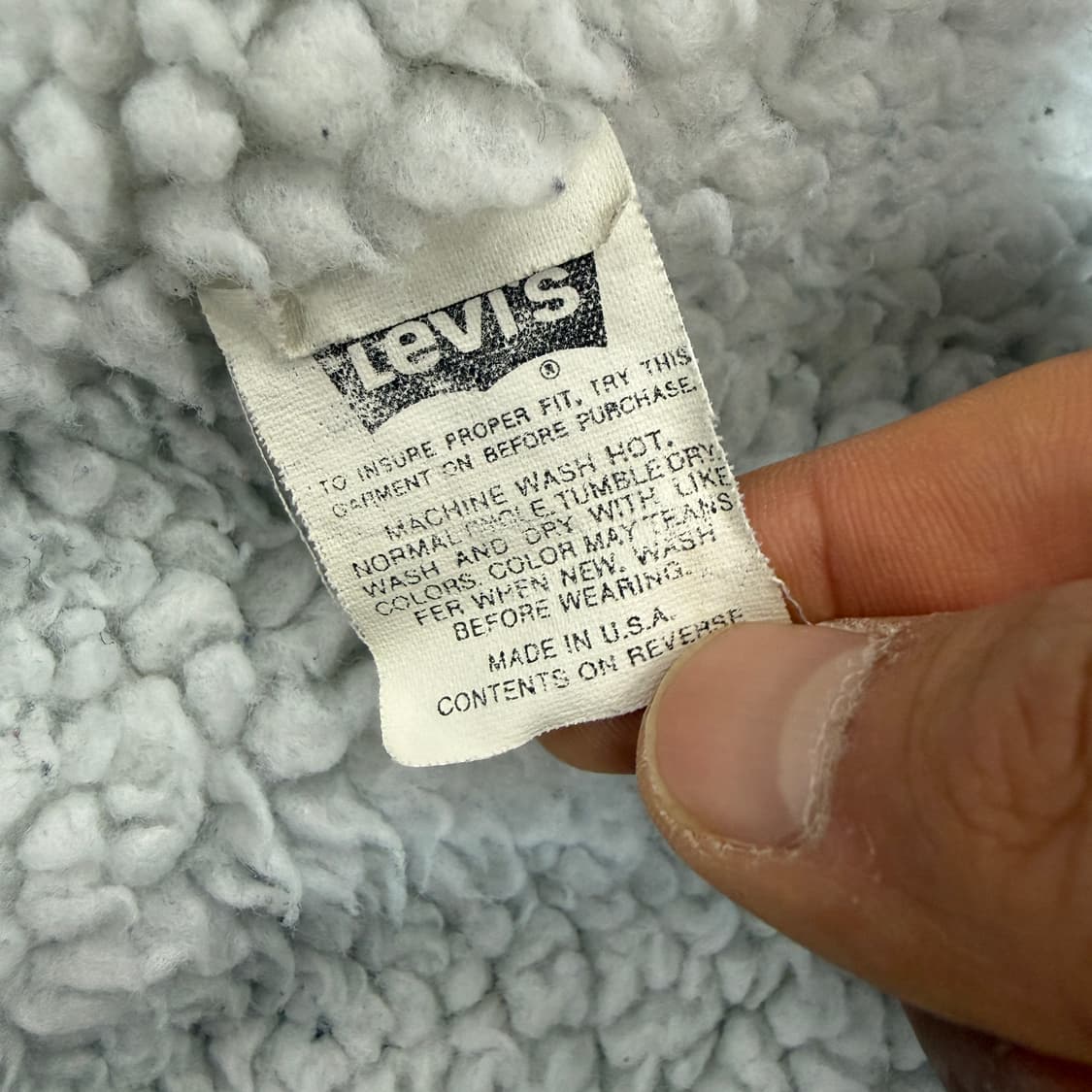 (L)90s 리비이스 Levis 쉐르파 데님자켓(made in usa) 상품이미지6