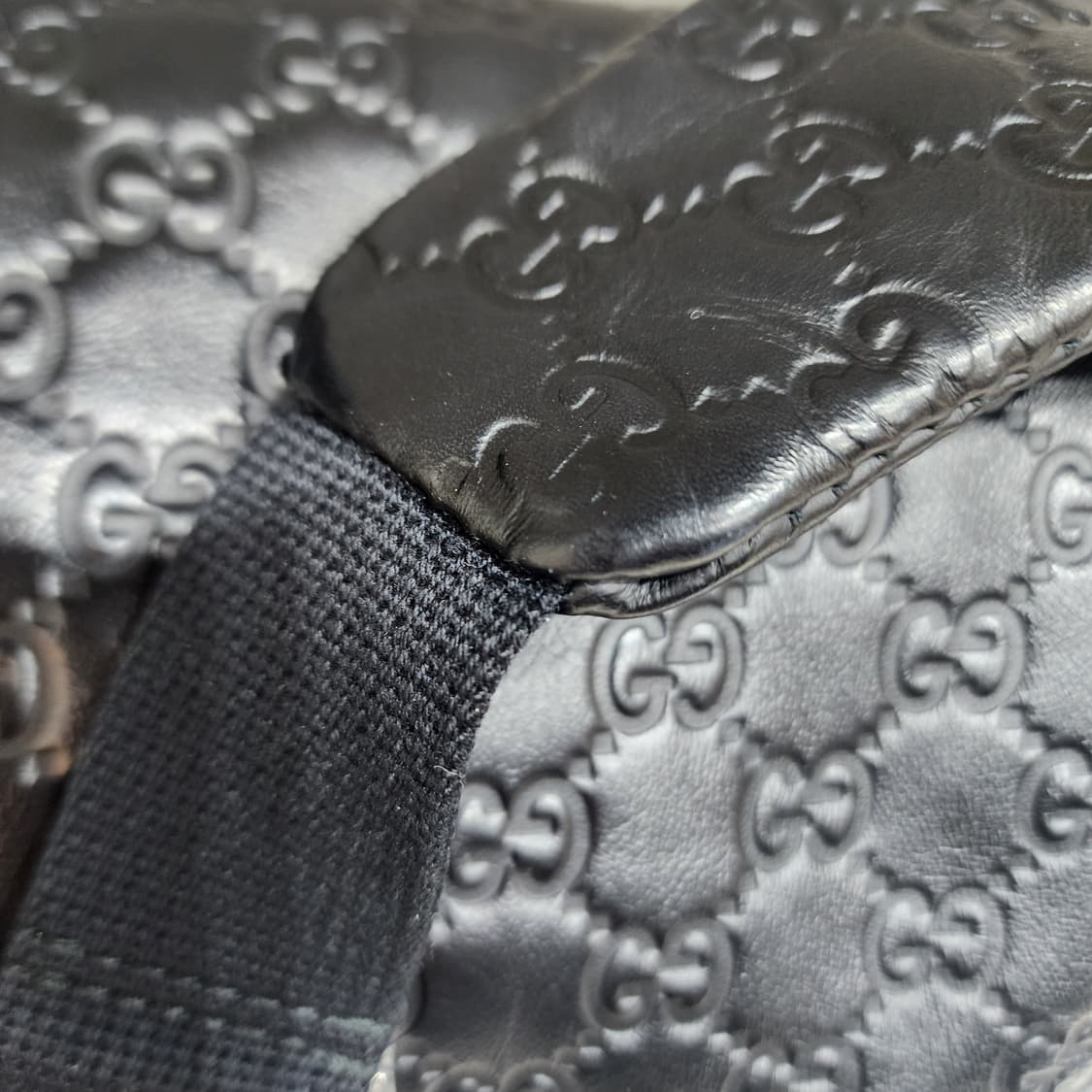 구찌 시마 레더 블랙 남성 크로스백&힙색 상품이미지4