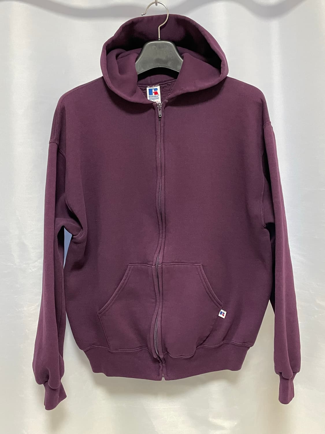 [D.O Vtg] 90s 러셀 50/50 후드 집업 버건디(L) 상품이미지2