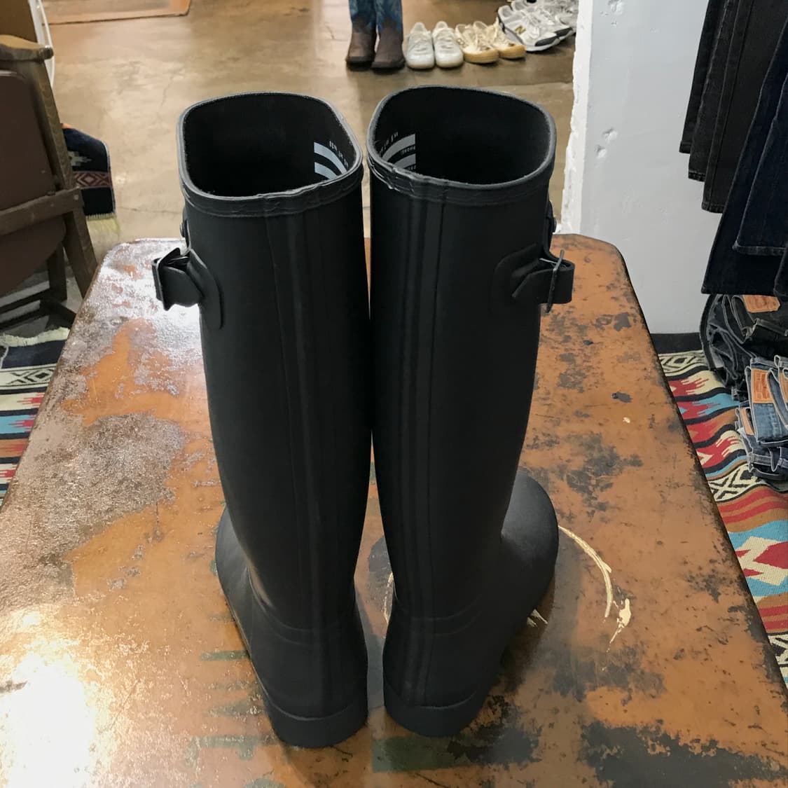 HUNTER 헌터 무광 블랙 레인부츠 240 사이즈 상품이미지2