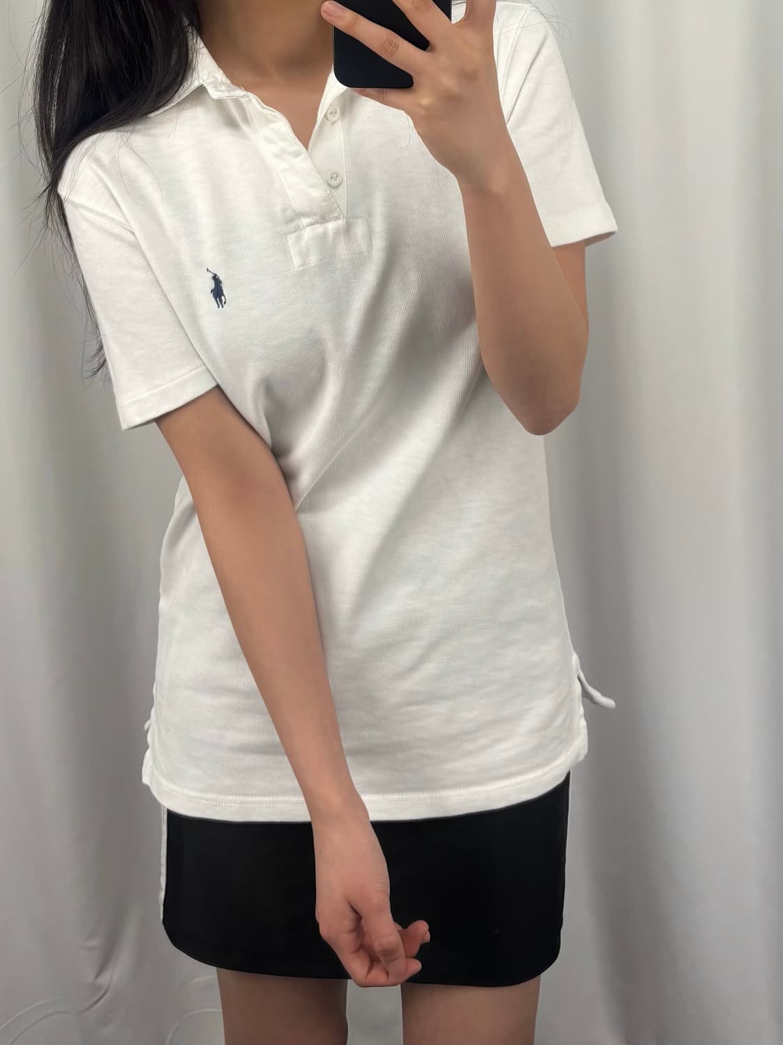 폴로 화이트 슬림핏 PK 반팔 상품이미지1