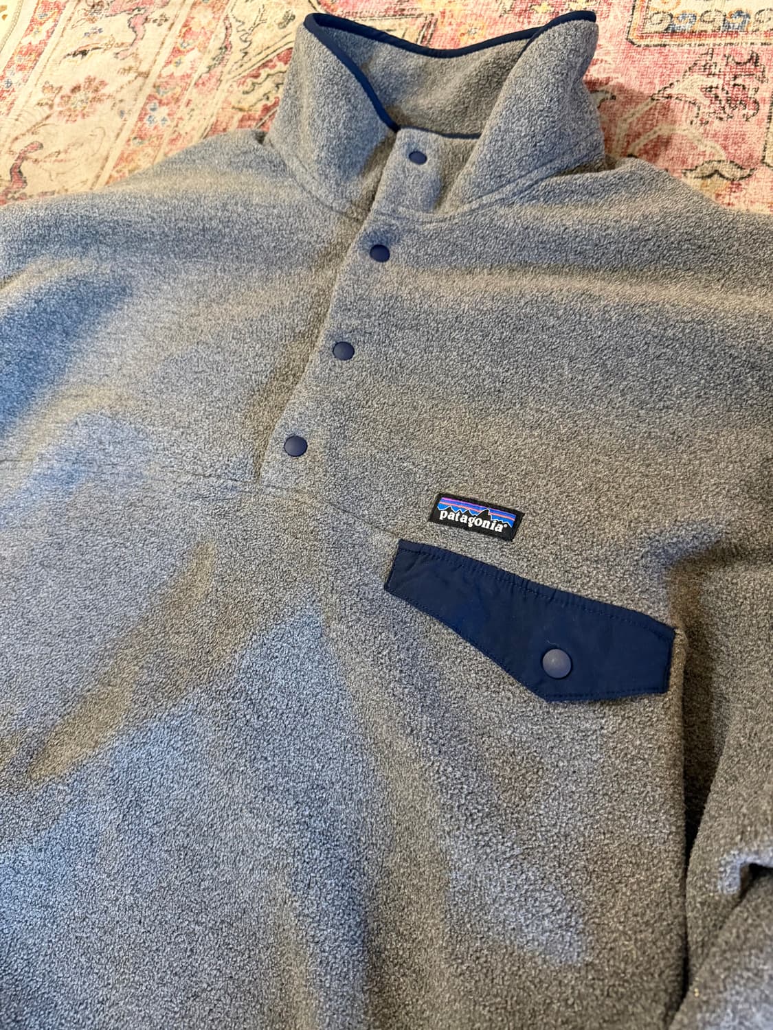 Patagonia]파타고니아 신칠라 그레이 풀오버 후리스 XL 상품이미지3