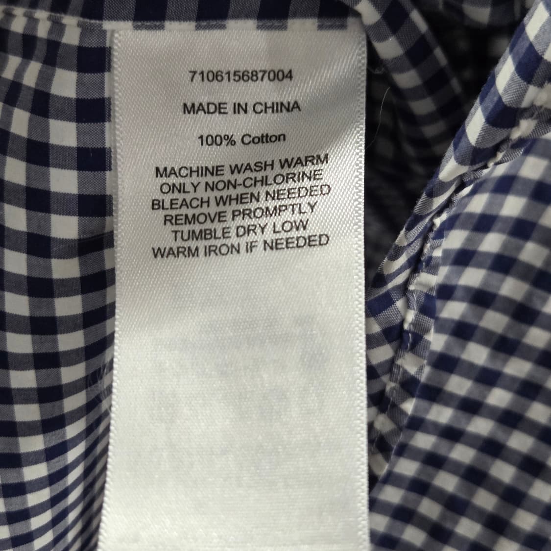 폴로랄프로렌 깅엄 체크셔츠 블루 S 상품이미지4