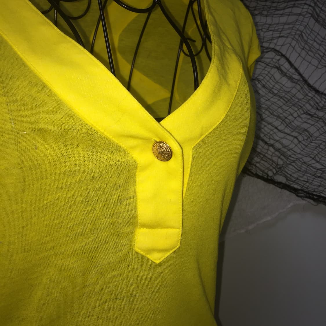 SLY vintage yellow gold button T 상품이미지3