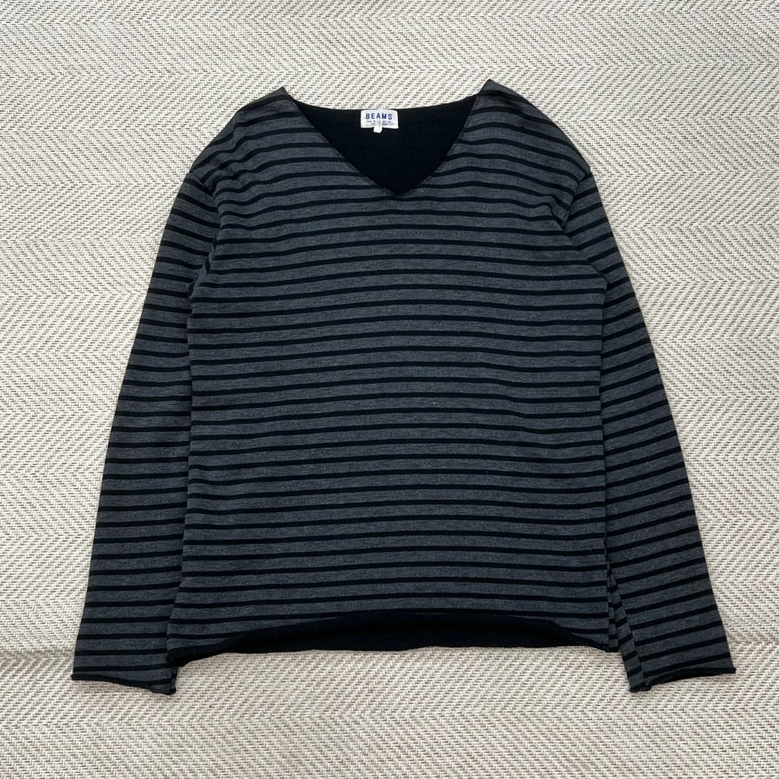 빔즈 스트라이프 스웻셔츠 r2345 상품이미지1