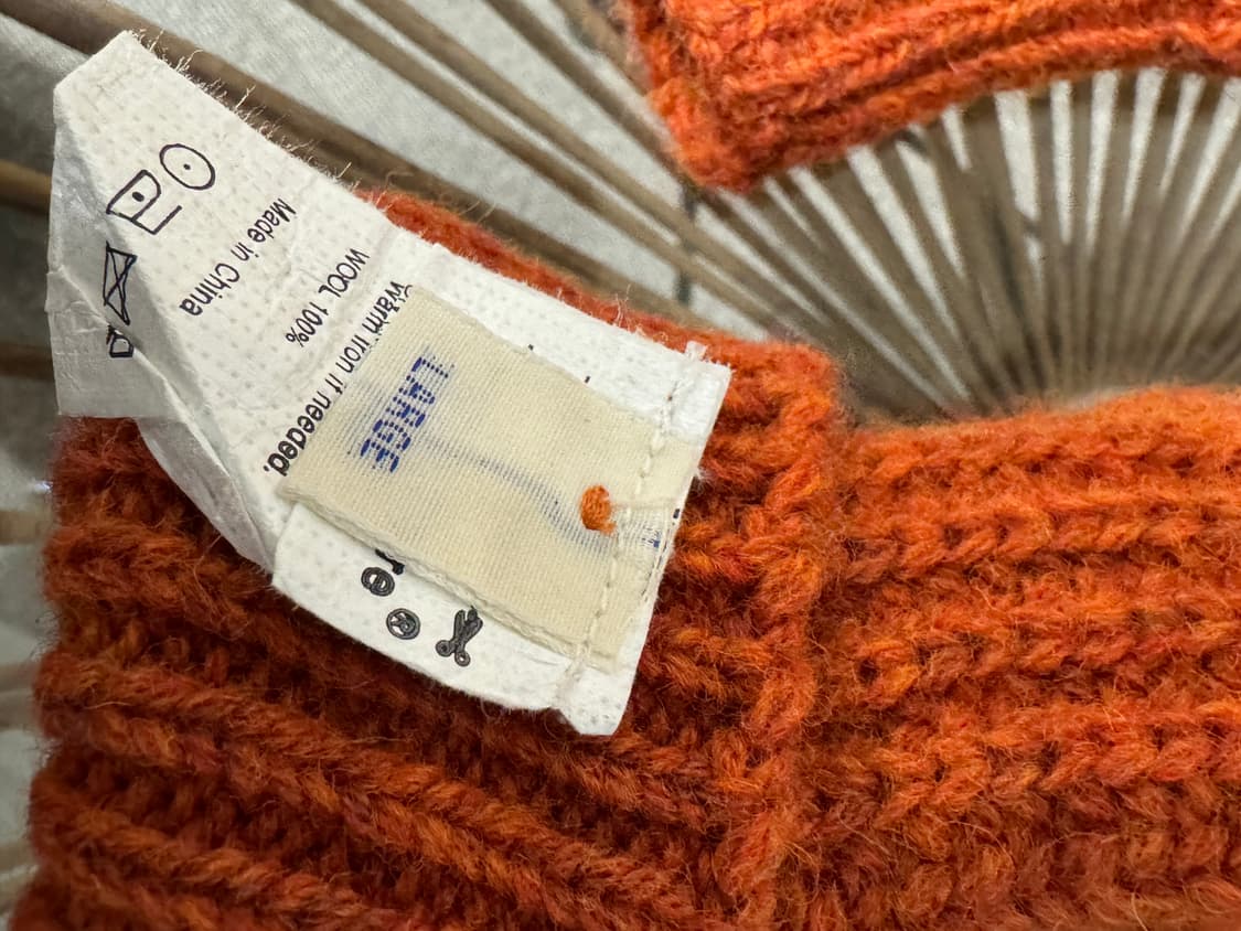 토마스모어 핑거홀 니트 장갑 오렌지 상품이미지4