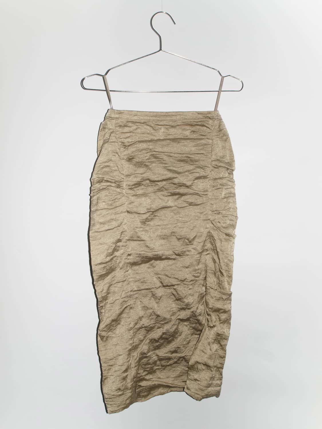 Linen Ruched Drape Skirt 상품이미지2